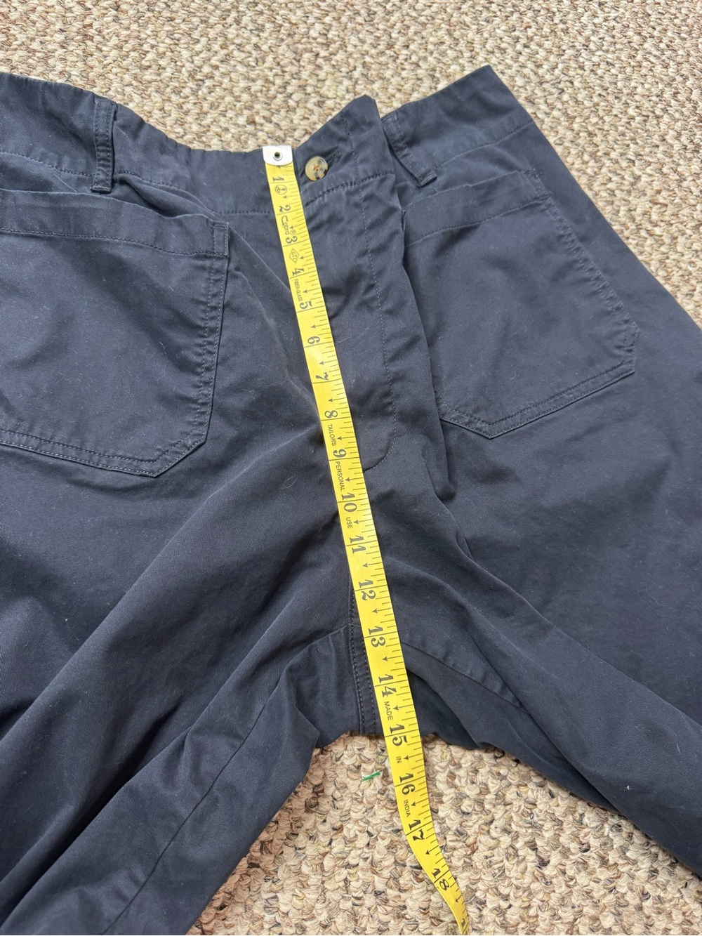 Quince Organic Stretch Cotton Chino Cropped Wide Leg Pants size 16 CFL01 - Picture 10 of 13